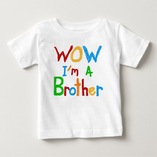 WOW Ik ben een Brother T-shirts en GIfts (Voorkant)