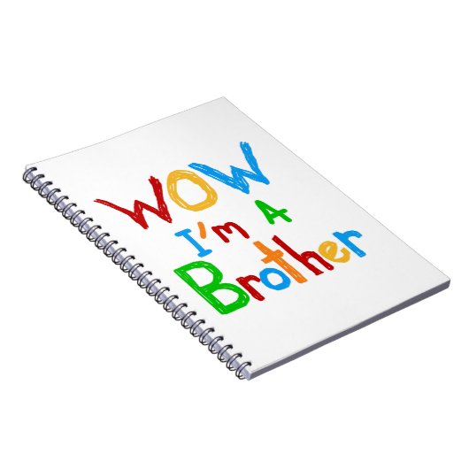 WOW Ik ben een Brother T-shirts en GIfts Notitieboek (Rechterzijde)