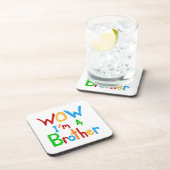 WOW Ik ben een Brother T-shirts en GIfts Onderzetter (Rechterzijde)