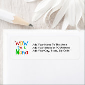 WOW Ik ben een Nana tshirts en geschenken Etiket (Insitu)