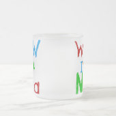 WOW Ik ben een Nana tshirts en geschenken Matglas Koffiemok (Center)