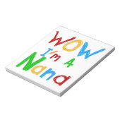 WOW Ik ben een Nana tshirts en geschenken Notitieblok (Linkerzijde)