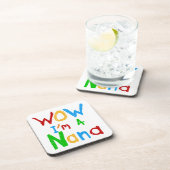 WOW Ik ben een Nana tshirts en geschenken Onderzetter (Rechterzijde)