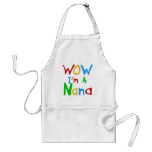 WOW Ik ben een Nana tshirts en geschenken Standaard Schort