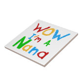 WOW Ik ben een Nana tshirts en geschenken Tegeltje (Zijkant)