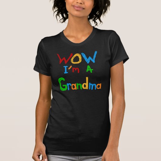 WOW Ik ben een oma T-shirts en geschenken (Voorkant)