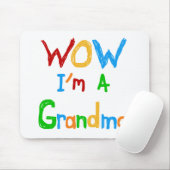 WOW Ik ben een oma T-shirts en geschenken Muismat (Met muis)