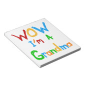 WOW Ik ben een oma T-shirts en geschenken Notitieblok (Schuin)