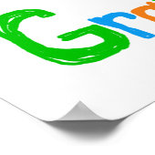 WOW Ik ben een oma T-shirts en geschenken Poster (Hoek)