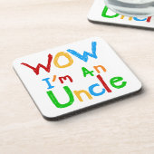 WOW Ik ben een oom T-shirts en GIfts Drankjes Onderzetter (Linkerzijde)