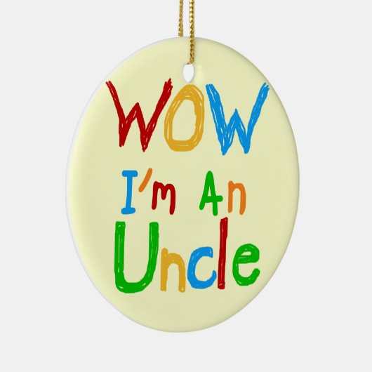 WOW Ik ben een oom T-shirts en GIfts Keramisch Ornament (Rechts)