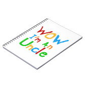 WOW Ik ben een oom T-shirts en GIfts Notitieboek (Linkerzijde)