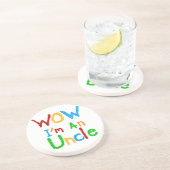 WOW Ik ben een oom T-shirts en GIfts Zandsteen Onderzetter (Zijkant)