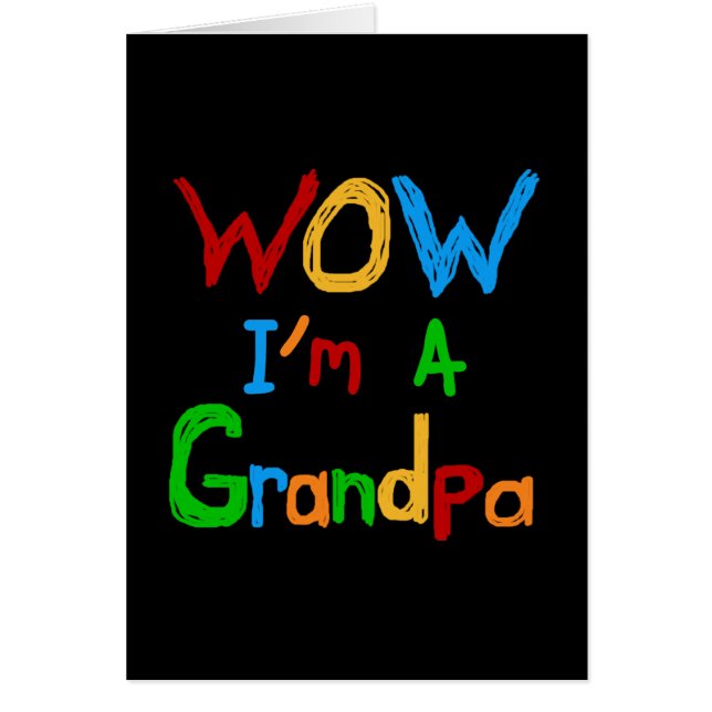 WOW Ik ben een opa T-shirts en geschenken (Voorkant)