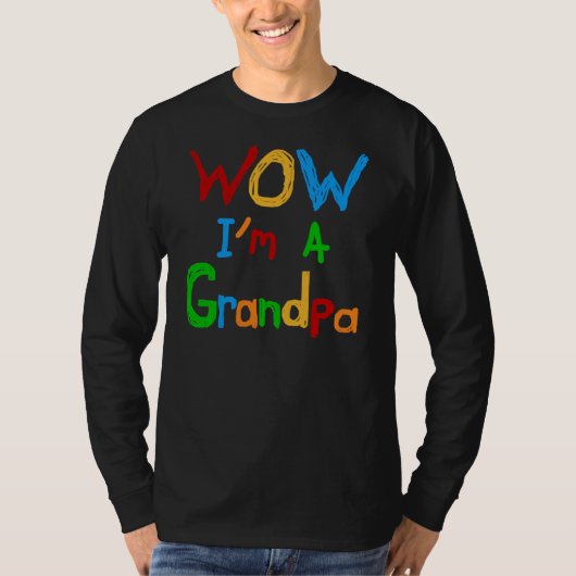 WOW Ik ben een opa T-shirts en geschenken (Voorkant)