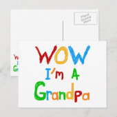 WOW Ik ben een opa T-shirts en geschenken Briefkaart (Voorkant / Achterkant)