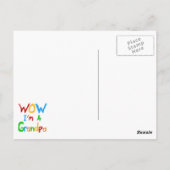 WOW Ik ben een opa T-shirts en geschenken Briefkaart (Achterkant)