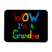 WOW Ik ben een opa T-shirts en geschenken Magneet (Horizontaal)