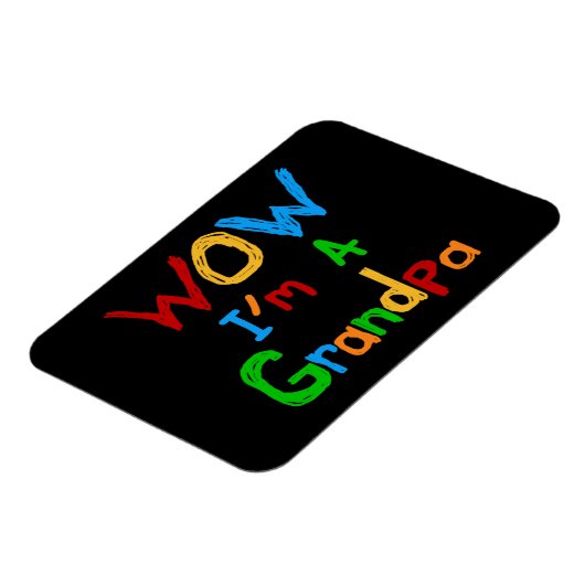 WOW Ik ben een opa T-shirts en geschenken Magneet (Linkerzijde)