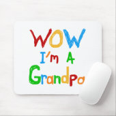 WOW Ik ben een opa T-shirts en geschenken Muismat (Met muis)