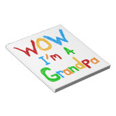 WOW Ik ben een opa T-shirts en geschenken Notitieblok (Schuin)