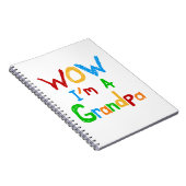 WOW Ik ben een opa T-shirts en geschenken Notitieboek (Rechterzijde)