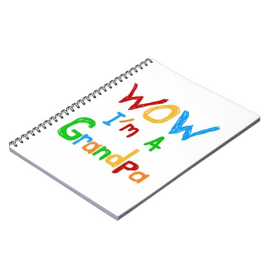 WOW Ik ben een opa T-shirts en geschenken Notitieboek (Linkerzijde)