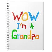 WOW Ik ben een opa T-shirts en geschenken Notitieboek (Voorkant)