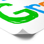 WOW Ik ben een opa T-shirts en geschenken Poster (Hoek)