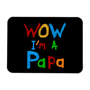 Wow ik ben een Papa Tshirts en GIfts Magneet