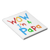 Wow ik ben een Papa Tshirts en GIfts Notitieblok (Schuin)