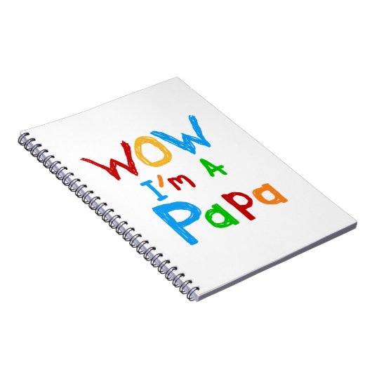 Wow ik ben een Papa Tshirts en GIfts Notitieboek (Rechterzijde)