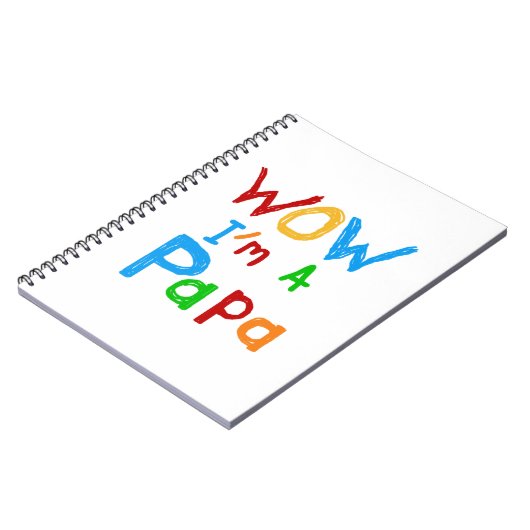 Wow ik ben een Papa Tshirts en GIfts Notitieboek (Linkerzijde)