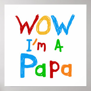 Wow ik ben een Papa Tshirts en GIfts Poster