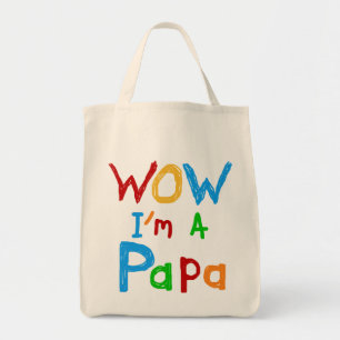 Wow ik ben een Papa Tshirts en GIfts Tote Bag