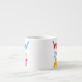 WOW Ik ben een tante T shirten en geschenken Espresso Kop (Voorkant)