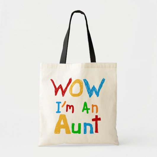 WOW Ik ben een tante T shirten en geschenken Tote Bag (Voorkant)