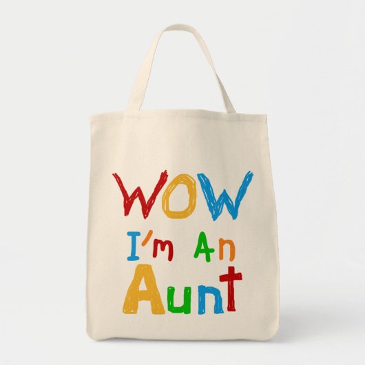 WOW Ik ben een tante T shirten en geschenken Tote Bag (Voorkant)