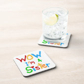 WOW Ik ben zuster T-shirts en GIfts Bier Onderzetter (Rechterzijde)