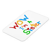 WOW Ik ben zuster T-shirts en GIfts Magneet (Linkerzijde)
