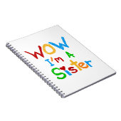 WOW Ik ben zuster T-shirts en GIfts Notitieboek (Rechterzijde)
