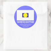 WoW Kaarten Welkom Sticker (Tas)