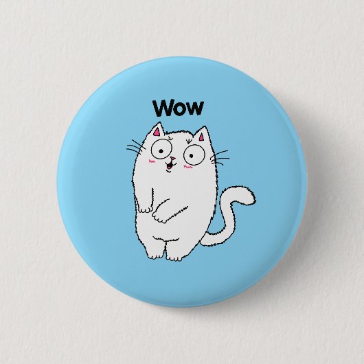 Wow Knop Ronde Button 5,7 Cm (Voorkant)