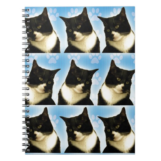 Wow leuk Tuxedo Cat Love Cute Photo Patroon Notitieboek (Voorkant)