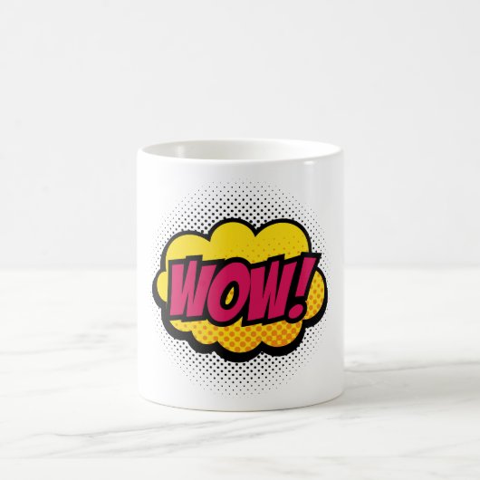 "Wow"-Logo-ontwerp Koffiemok (Center)