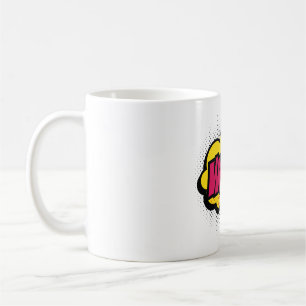"Wow"-Logo-ontwerp Koffiemok