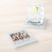 Wow mam Citaat 6 Moderne Foto Collage White Glazen Onderzetter (Schuin)