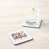 Wow mam Citaat Modern 6 Foto Collage White Bier Onderzetter (Rechterzijde)