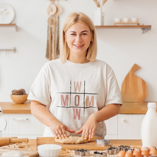 Wow mama tic tac toe grappig en humoristische moed t-shirt