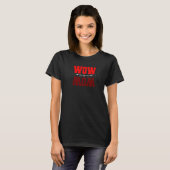 Wow mama unieke reflectie optisch t-shirt (Voorkant volledig)